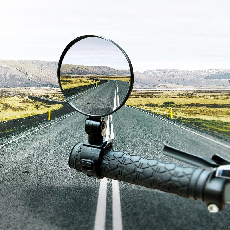 1 par Bicicleta Espelho Retrovisor Espelho Lateral Para Segurança Virando À Esquerda Direita Ajustável Mini Bicicleta Espelhos Retrovisores