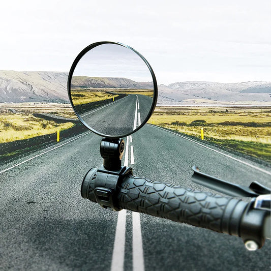 1 par Bicicleta Espelho Retrovisor Espelho Lateral Para Segurança Virando À Esquerda Direita Ajustável Mini Bicicleta Espelhos Retrovisores