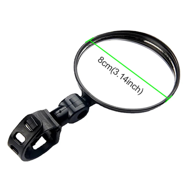 1 par Bicicleta Espelho Retrovisor Espelho Lateral Para Segurança Virando À Esquerda Direita Ajustável Mini Bicicleta Espelhos Retrovisores