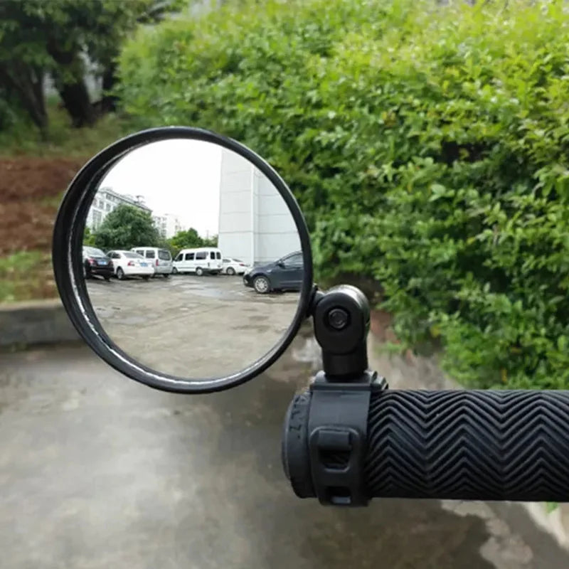 1 par Bicicleta Espelho Retrovisor Espelho Lateral Para Segurança Virando À Esquerda Direita Ajustável Mini Bicicleta Espelhos Retrovisores